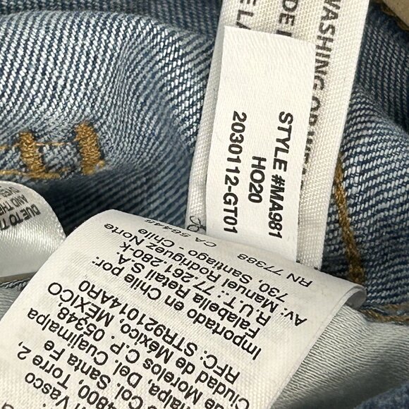 Madewell Size 25 10” High Rise Skinny Dewitt Wash Edition Button Front MA981 - Picture 10 of 13